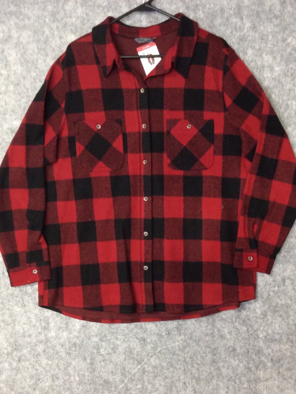 Member's Mark Women's Relaxed Fit Warm Long Sleeve Cozy Button Down XL NWT